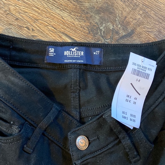 NWT Hollister V-Shaped Split Hem Jeans size 5R - Picture 1 of 4